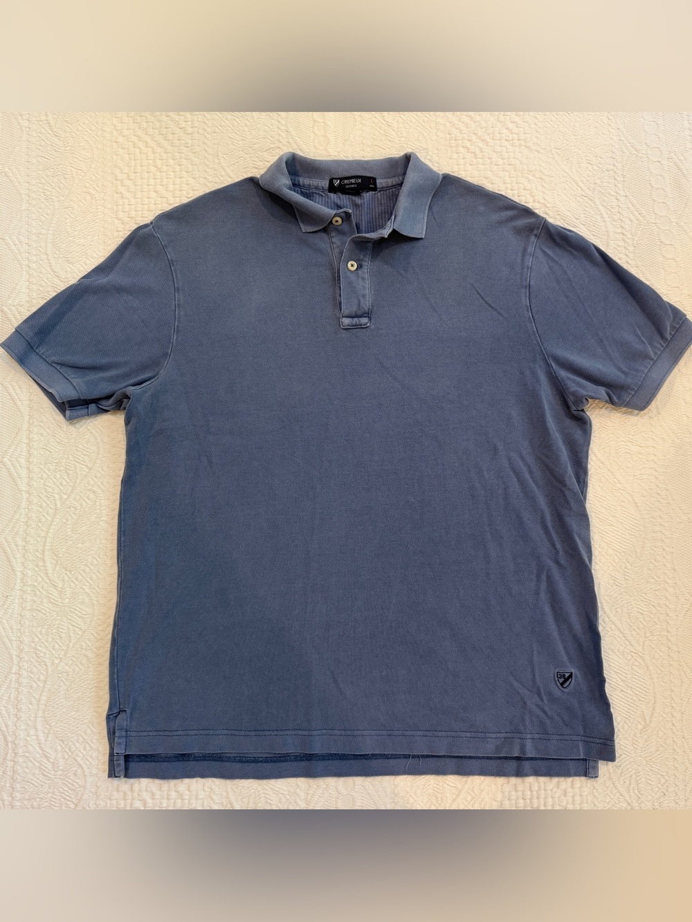 Cremieux Blue Polo Short Sleeve Classic Supima Cotton Men’s Large L